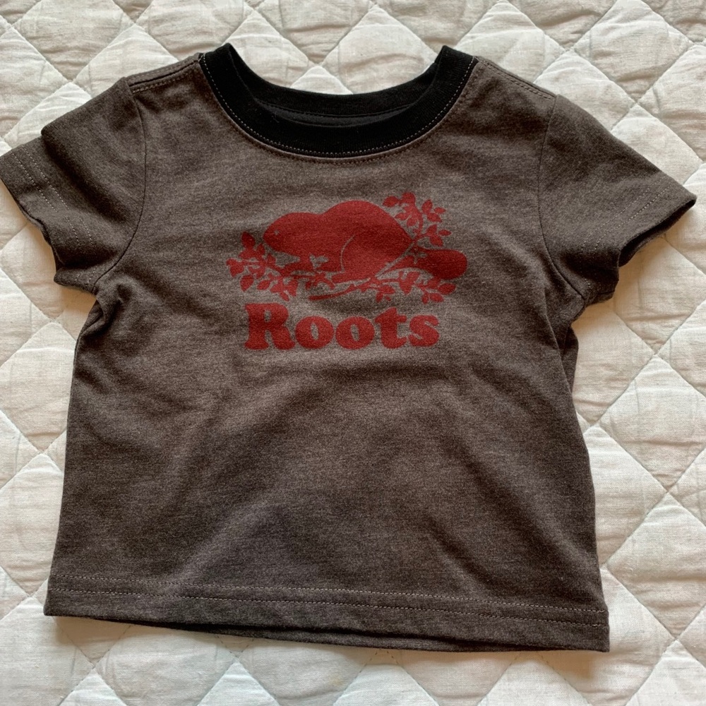 NWOT Baby boy roots to shirt 3-6m